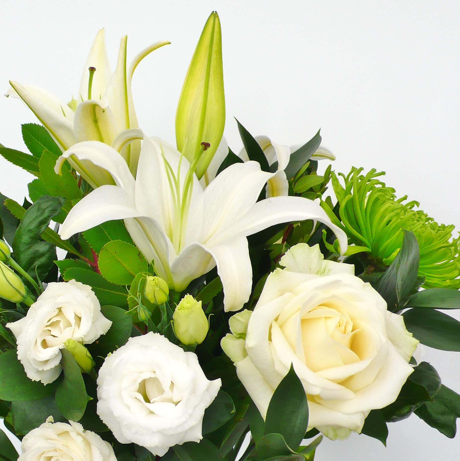 Classic White and Green bouquet